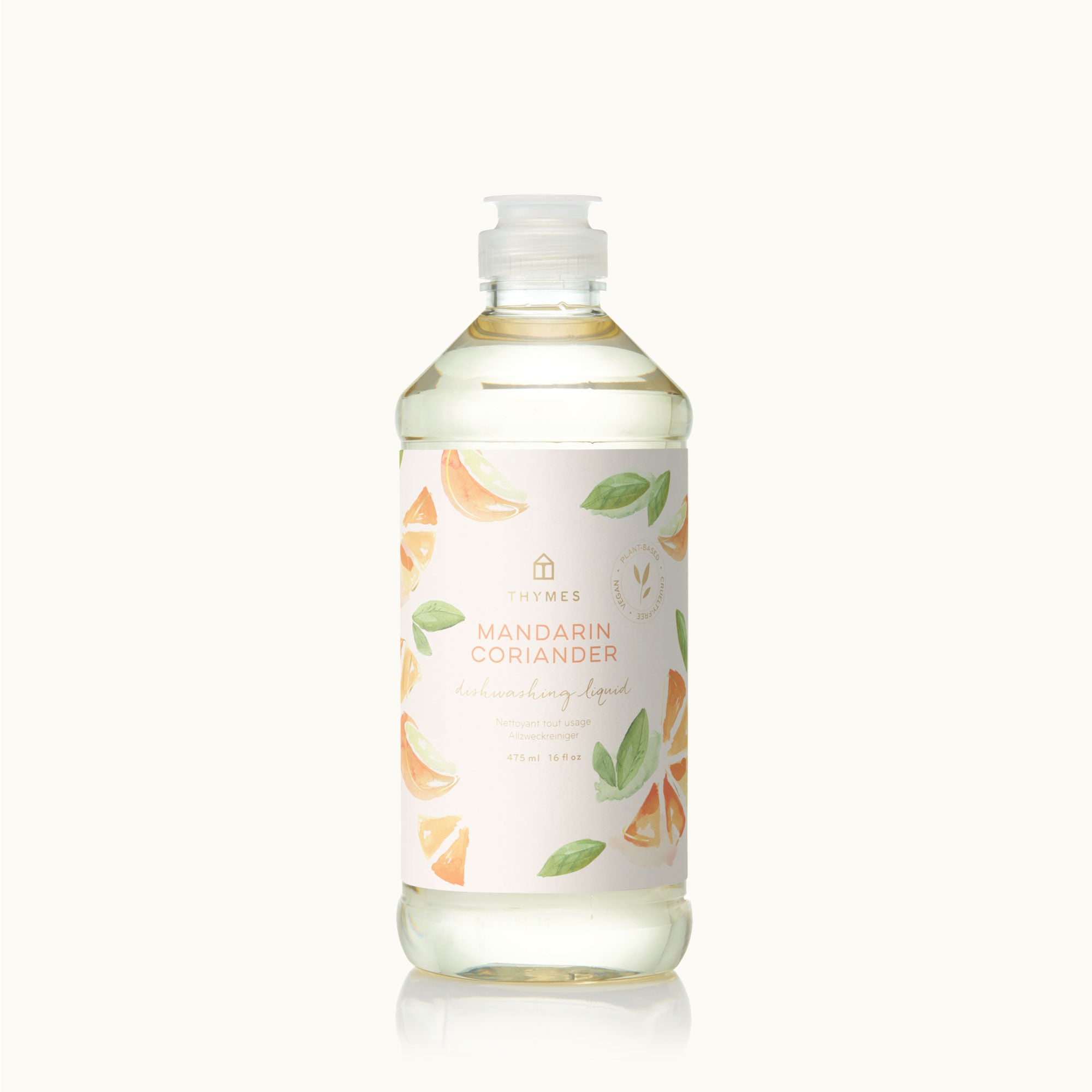 Thymes Mandarin Coriander Dishwashing Liquid for Sparkling Clean Dishes