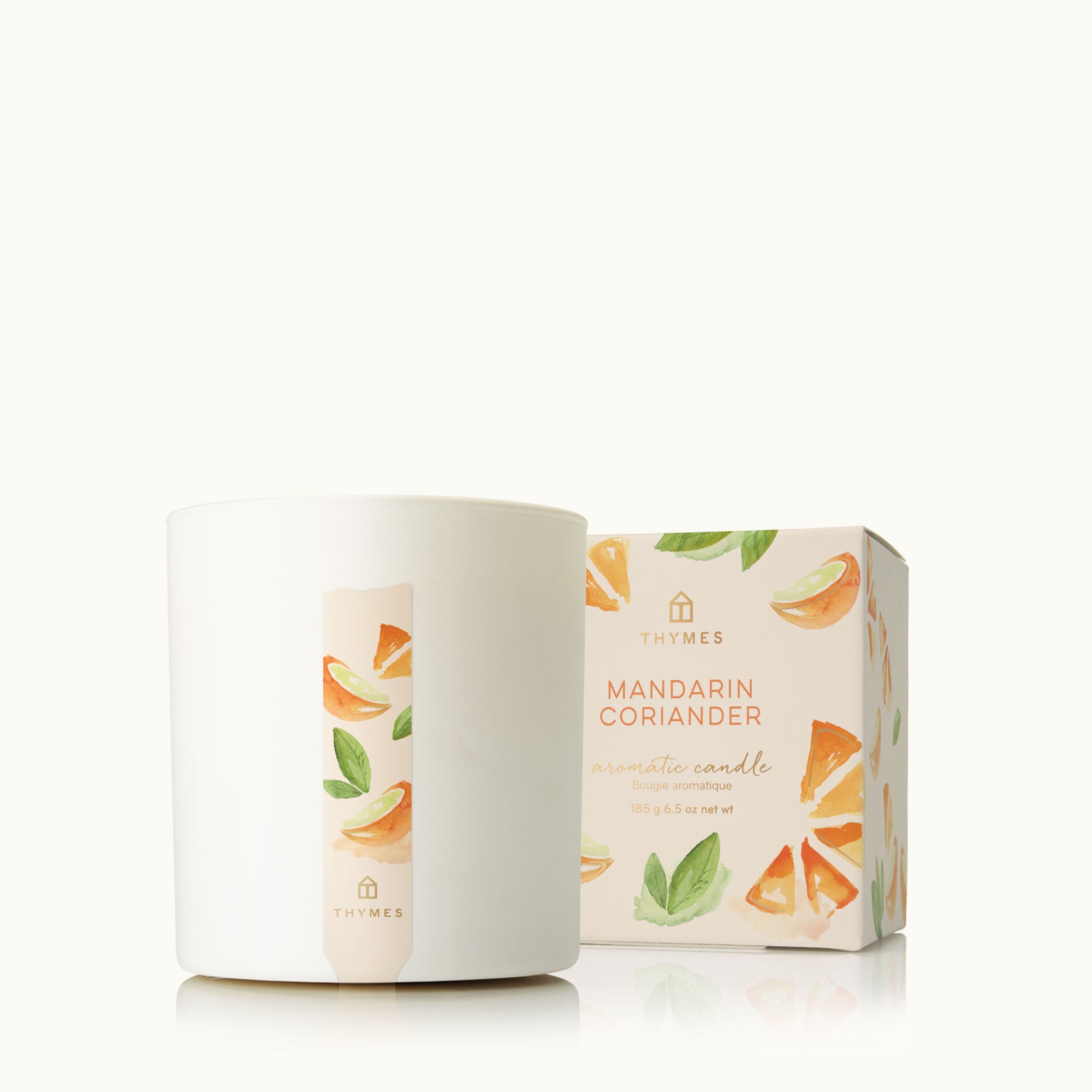 Thymes Mandarin Coriander Poured Candle in Ceramic Jar