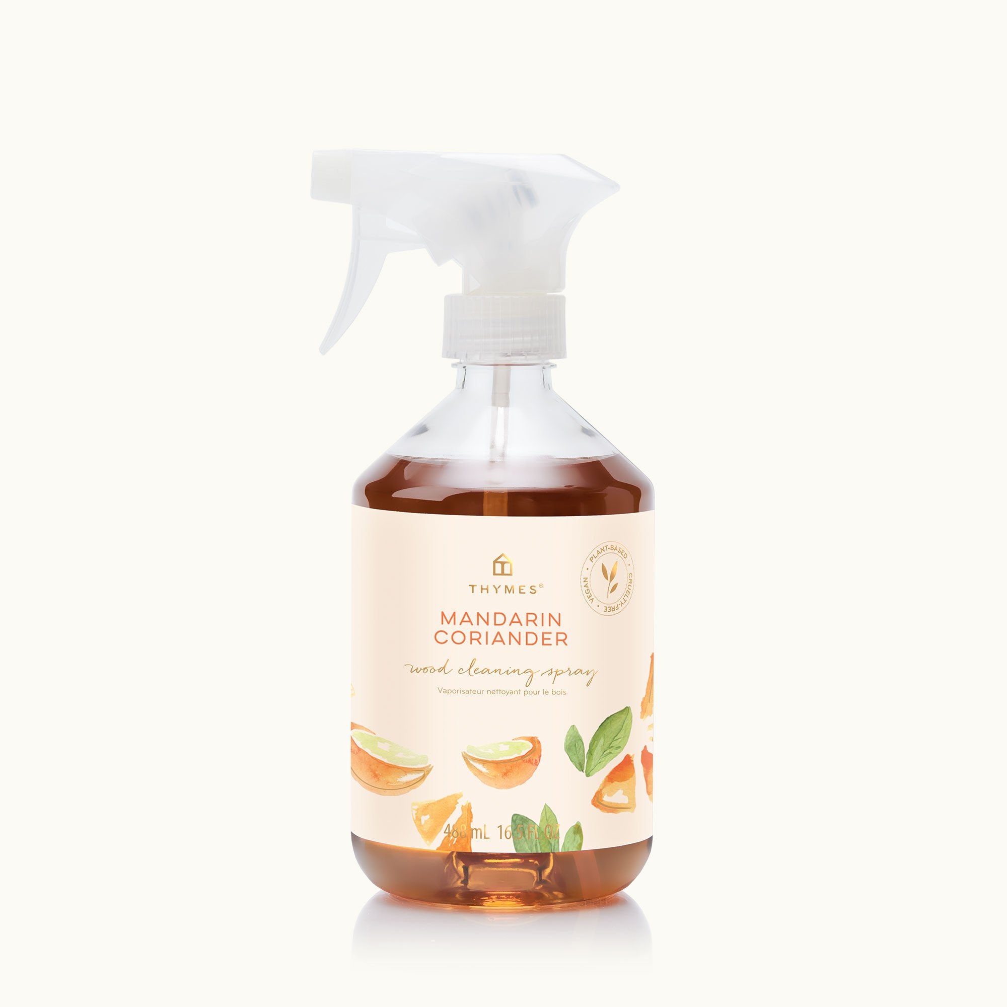 Thymes Mandarin Coriander Wood Cleaning Spray is a citrus fragrance