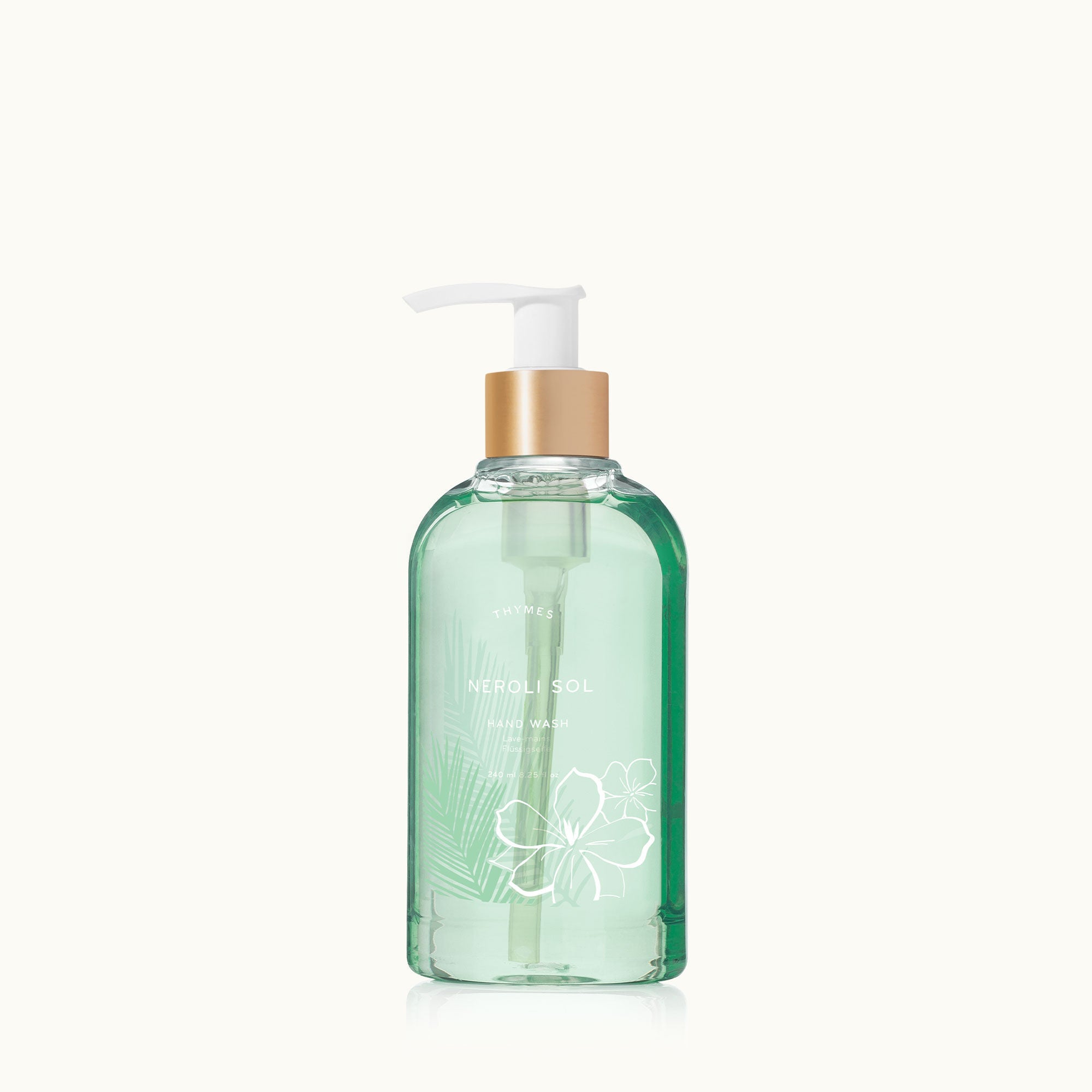 Thymes Neroli Sol Hand Wash cleanses skin and washes away germs