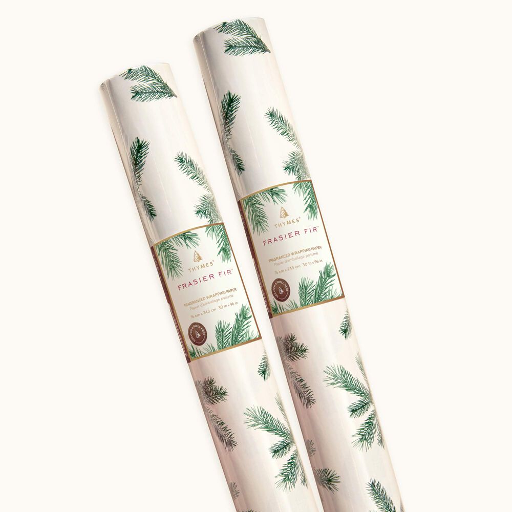 Thymes, Frasier Fir Fragrance Wrapping Paper, 96 - Alsip Home