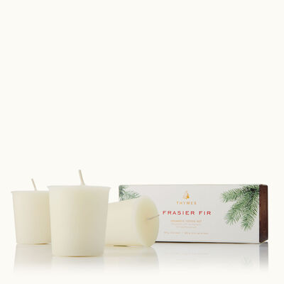 Thymes CANDLE Maple FOREST 8.5 oz Luminary 4x3 Rose Gold Metallic