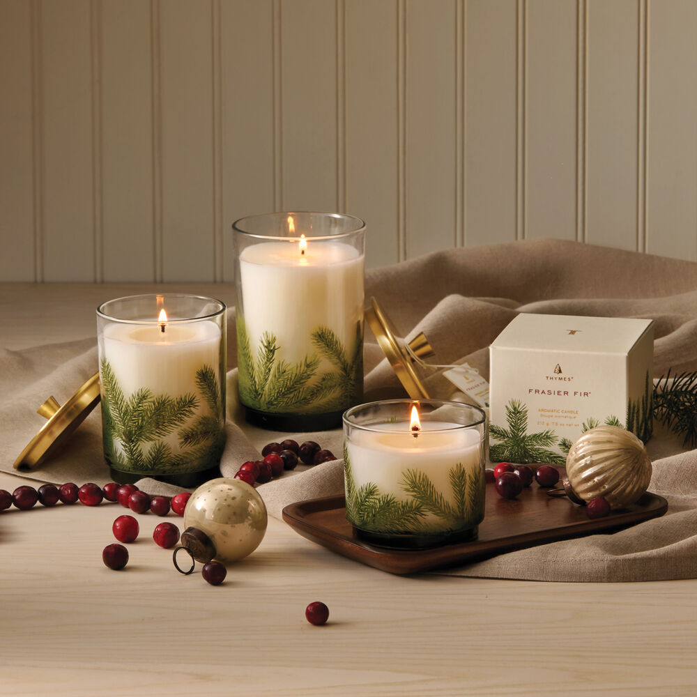Thymes Frasier Fir Votive Candle - Set of 3 | James Anthony Collection